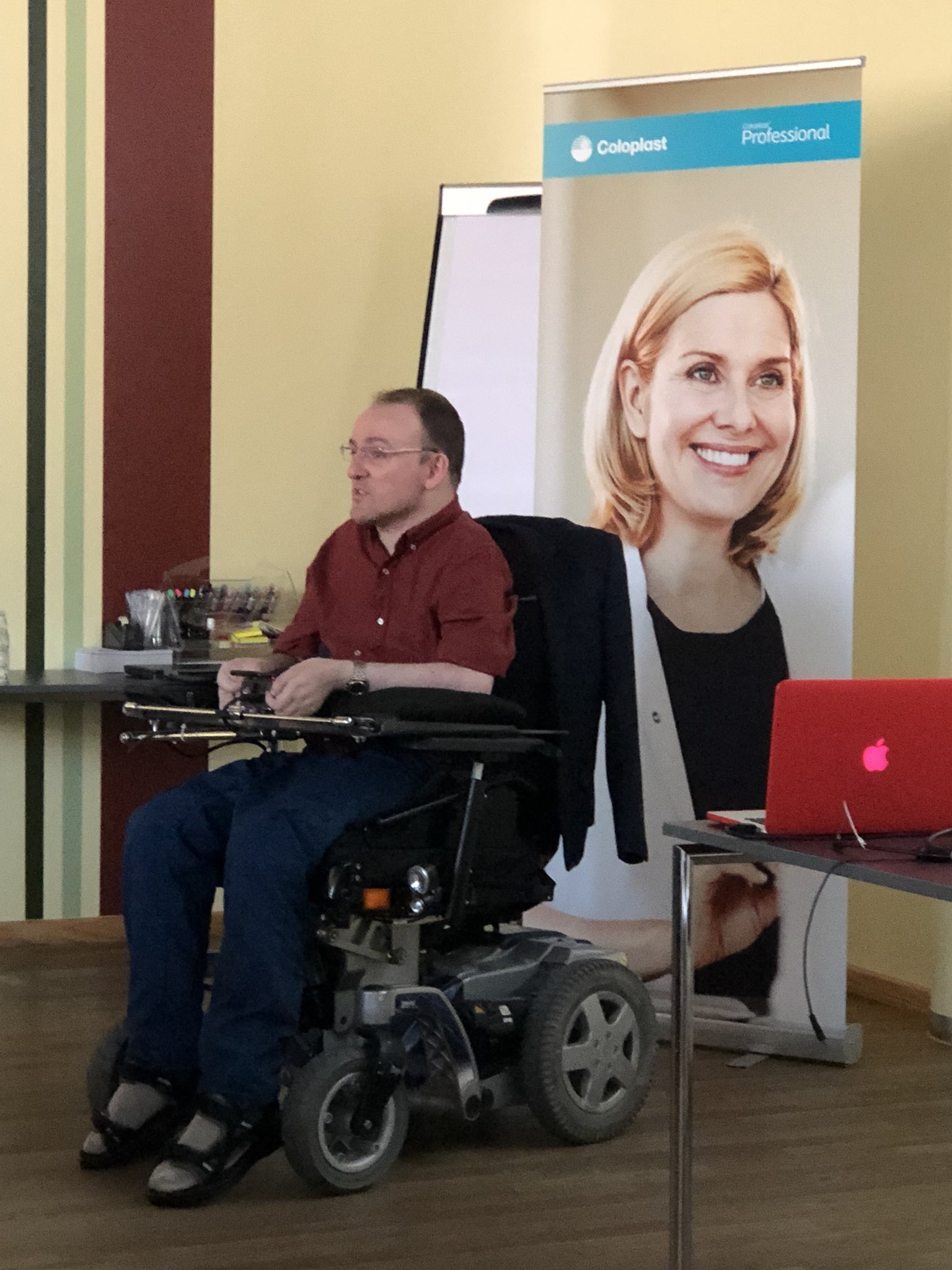 Rob presenting in Copenhagen to Coloplast